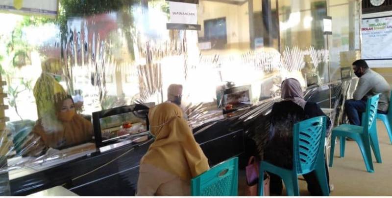 Terima Peserta Didik Baru, SMP Negeri Terpadu Unggulan 1 Tana Tidung Penuhi Protokol Kesehatan